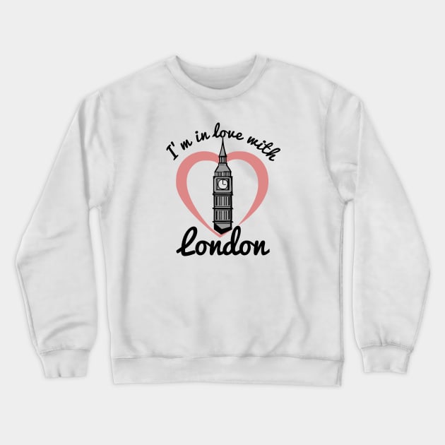 I'm in love with London Crewneck Sweatshirt by citypanda